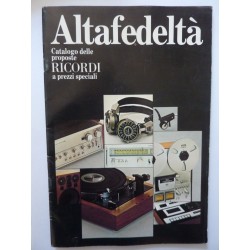 ALTA FEDELTA' Catalogo delle proposte RICORDI a prezzi speciali 1978