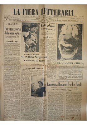 LA FIERA  LETTERARIA Domenica 9 Gennaio 1955