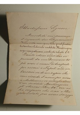ettera Truffa Emigrazione Suddito Montenegro a Melbourne 1886