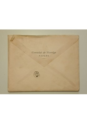 Relazioni Diplomatiche: Lettera del primo Console del nuovo Regno di Norvegia a Napoli - 1906