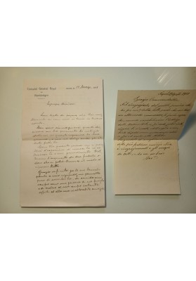 Profughi della Grande Guerra: Lettere tra il Console Ramadanovitch e Caramiello per i sussidi - 1918
