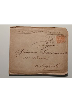 Lettera di Spedizione Marittima da Genova al Console Caramiello a Napoli (1888)
