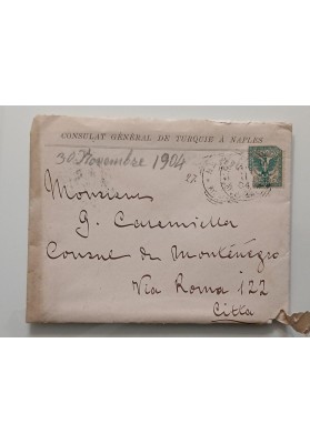 Lettera di Felicitazioni del Console dell'Impero Ottomano al Console del Montenegro (1904)