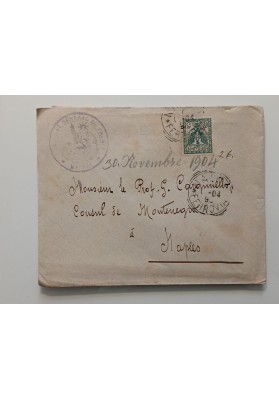 Lettera di Felicitazioni del Console di Francia al Console del Montenegro a Napoli (1904)