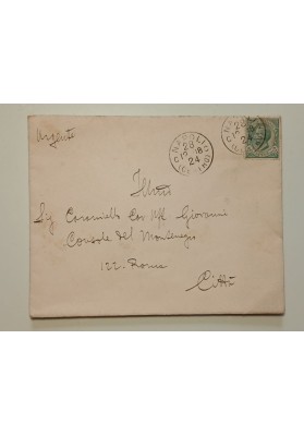 Ricevimento Reale Capodanno 1909: Lettera Corpo Consolare Napoli a Console Montenegro