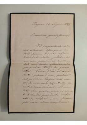 ettera 1889 Maccio da Ragusa a Console Caramiello Napoli - Enologia