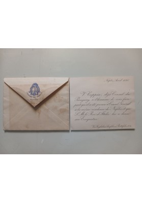 Lettera 1898 Console Paraguay Coppin a Console Montenegro Napoli - Promozione