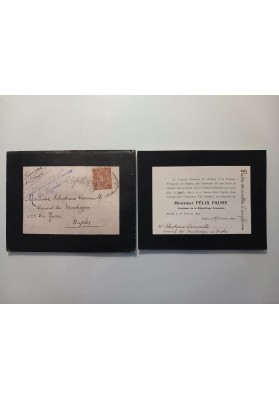 Diplomatica Francia-Montenegro (1899): Invito a lutto per i funerali del Presidente Félix Faure