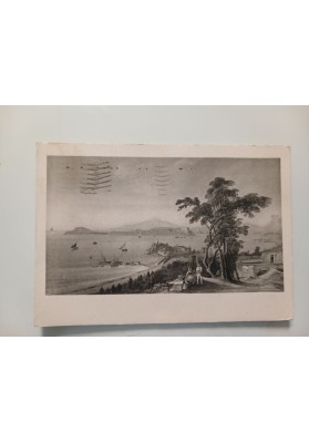 Cartolina Mostra Stampe Napoletani Ottocento. Fergola a Pozzuoli per Ancona (1942).