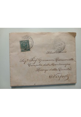 Montenegro. Lettera e Busta dell'Avv. Minichini a Giovanni Caramiello (Arresto di Bošković, 1906)