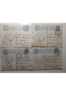 LOTTO 12 CARTOLINE MILITARI 1940 FRANCHIGIA 237° BATTAGLIONE POSTA MILITARE 52