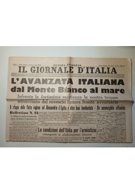 IL GIORNALE D'ITALIA Ultima Edizione Martedl 25 Giugno 1940 - XVIII L'AVANZATA ITALIANA DAL MONTE BIANCO AL MARE