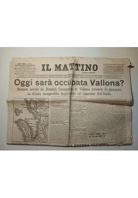 IL MATTINO 22 - 23 OTTOBRE 1914 CAMPAGNA D'ALBANIA