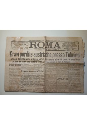 ROMA GIORNALE POLITICO QUOTIDIANO 8 - 9 Settembre 1915  Prima Guerra Mondiale Tolmino