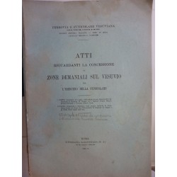 .Ferrovia e Funicolare Vesuviana ATTI RIGUARDANTI LA CONCESSIONE DI ZONE DEMANIALI SUL VESUVIO PER L'ESERCIZIO DELLA FUNICOLARE