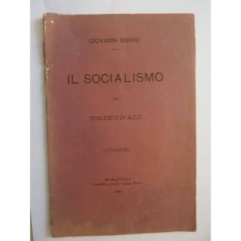 IL SOCIALISMO NEI TRIBUNALI