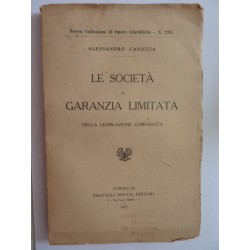 LE SOCIETA' A GARANZIA LIMITATA  NELLA LEGISLAZIONE COMPARATA