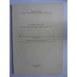 SALENTO ARCAICO Atti del colloquio internazionale LECCE 5 - 8 Aprile 1979  MATERIALI ISCRITTI ARCAICI DEL SALENTO