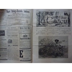 LA CACCIA Giornale illustrato dello Sport Italiano Anno  X Milano, 19 Marzo 1885 n.° 332