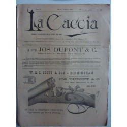 LA CACCIA Giornale illustrato dello Sport Italiano Anno  X Milano, 19 Marzo 1885 n.° 332