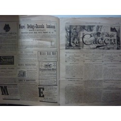 LA CACCIA Giornale illustrato dello Sport Italiano Anno X  Milano, 26 Marzo 1885 n.° 333