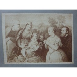 Fotografia Albumina "LA SACRA FAMIGLIA ( Tiziano )"