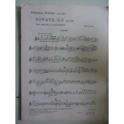 JOHANNES BRAHMS SONATA N.° 3 PER VIOLINO E PIANOFORTE