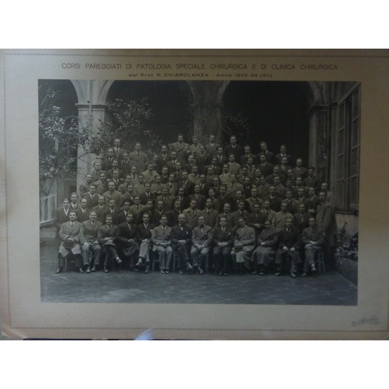 Lotto Fotografie "CORSO DI PATOLOGIA E CLINICA CHIRURGICA Regia Università di Napoli Anno Accademico 1937 - 1938 Prof. RAFFAELE 