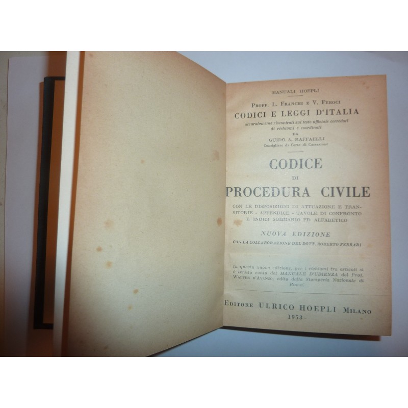 CODICE DI PROCEDURA CIVILE NUOVA EDIZIONE