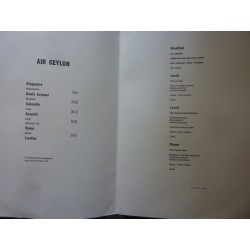 MENU AIR CEYLON