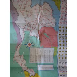 TOURING MAP OF THAILAND - MAP OF BANGKOK CALTEX
