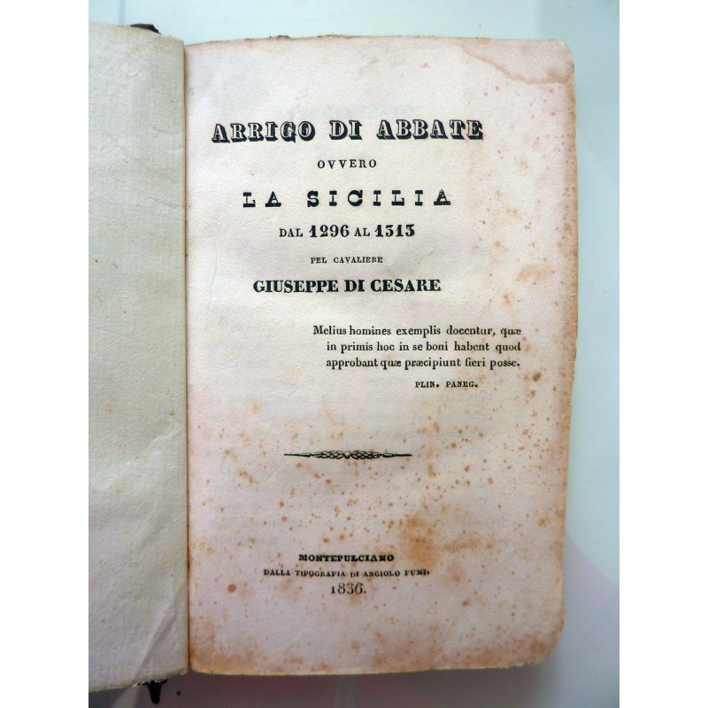 ARRIGO DI ABBATE OVVERO LA SICILIA DAL 1296 AL 1313