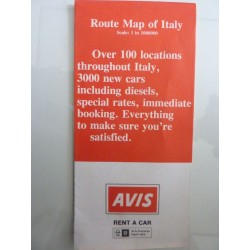 ROUTE MAP OF ITALY  AVIS