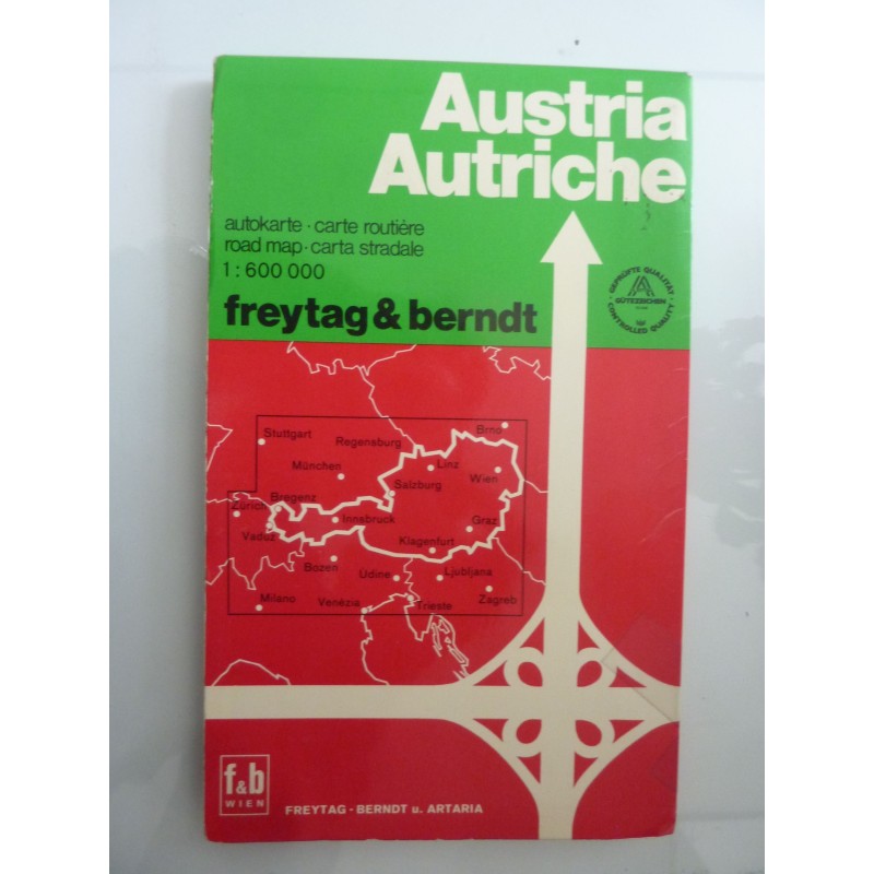 OSTERREICH Carta Stradale, Autokarte, Carte Routerie, Road Map