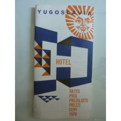 JUGOSLAVIA HOTEL PREZZI 1970