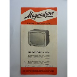 MAGNADYNE RADIO - TELEVISIONE LISTINO 1958