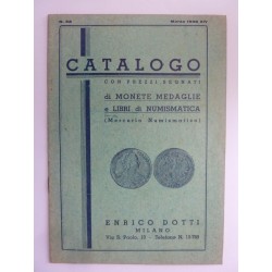 CATALOGO CON PREZZI SEGNATI di MONETE, MEDAGLIE e LIBRI di NUMISMATICA ( MERCURIO NUMISMATICO ) N.° 32  Marzo 1936 XIV  ENRICO D