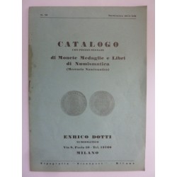 CATALOGO CON PREZZI SEGNATI di MONETE, MEDAGLIE e LIBRI di NUMISMATICA ( MERCURIO NUMISMATICO ) N.° 30  Settembre  1935 XIII  EN