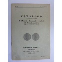 CATALOGO CON PREZZI SEGNATI di MONETE, MEDAGLIE e LIBRI di NUMISMATICA ( MERCURIO NUMISMATICO ) N.° 29 Maggio 1935 XIII ENRICO D