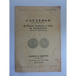CATALOGO CON PREZZI SEGNATI di MONETE, MEDAGLIE e LIBRI di NUMISMATICA ( MERCURIO NUMISMATICO ) N.° 31 Novembre 1935 XIV ENRICO 
