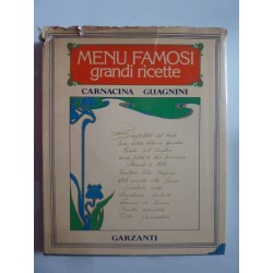 MENU FAMOSI, GRANDI RICETTE