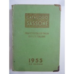 CATALOGO SASSONE FRANCOBOLLI D'ITALIA E PAESI ITALIANI 1955 XIV EDIZIONE