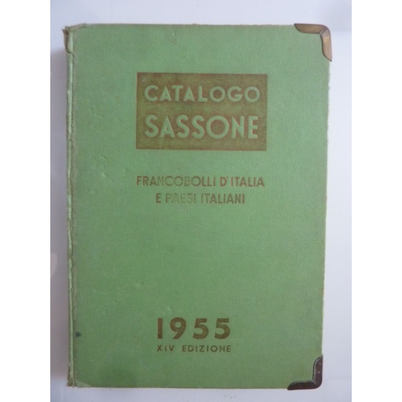 CATALOGO SASSONE FRANCOBOLLI D'ITALIA E PAESI ITALIANI 1955 XIV EDIZIONE