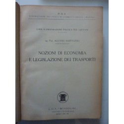 NOZIONI DI ECONOMIA E LEGISLAZIONE DEI TRASPORTI