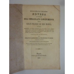 BELLISSIMA ED UTILISSIMA NOVENA IN OSSEQUIO DELL'IMMACOLATO CONCEPIMENTO DELLA GRANDE MADRE DI DIO