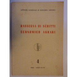 RASSEGNA DI SCRITTI ECONOMICO AGRARI  4  Roma Luglio 1942 - XX