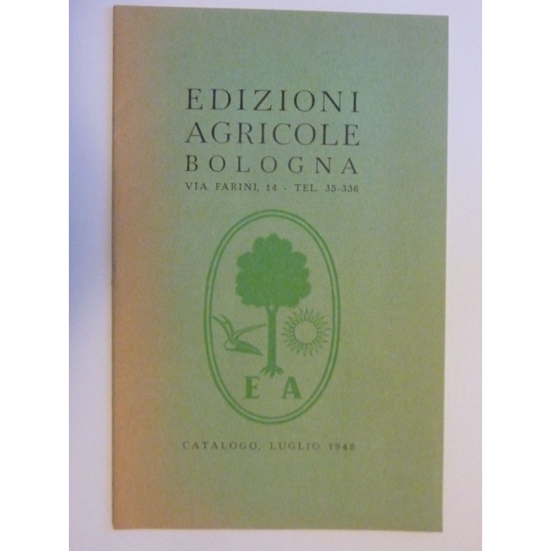 EDIZIONI AGRICOLE BOLOGNA CATALOGO LUGLIO 1948