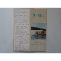 TARANTO Pianta della Città, della Provincia e notizie utili