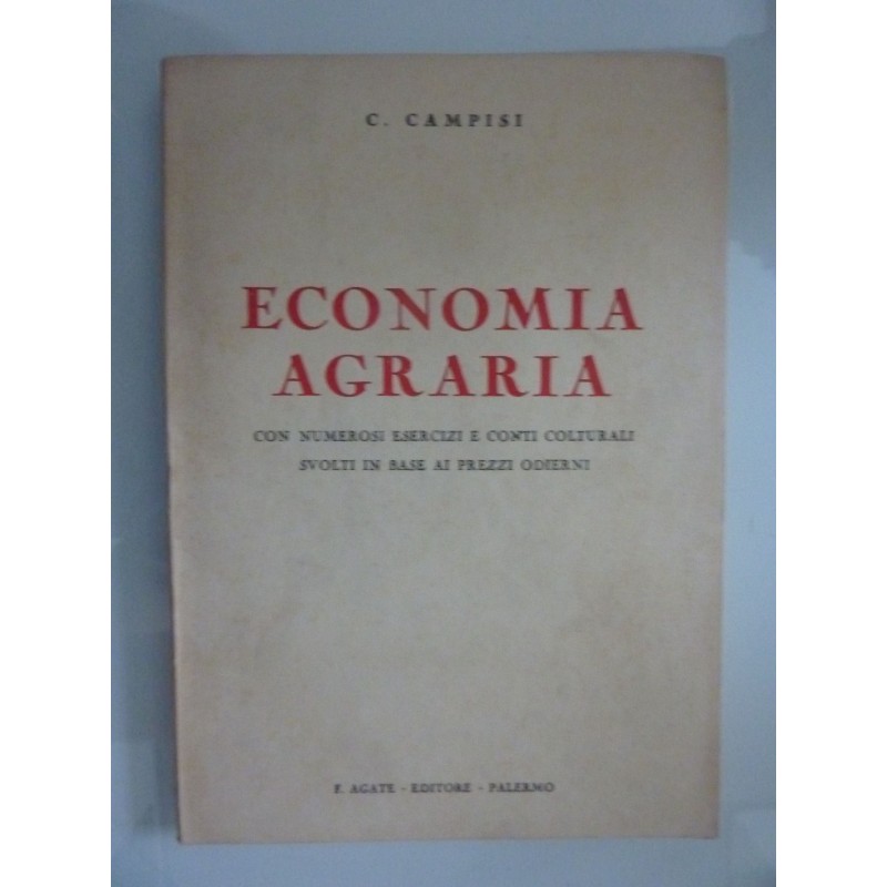 ECONOMIA AGRARIA