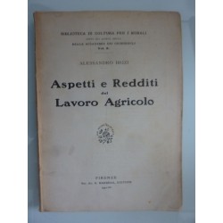 ASPETTI E REDDITI DEL LAVORO AGRICOLO